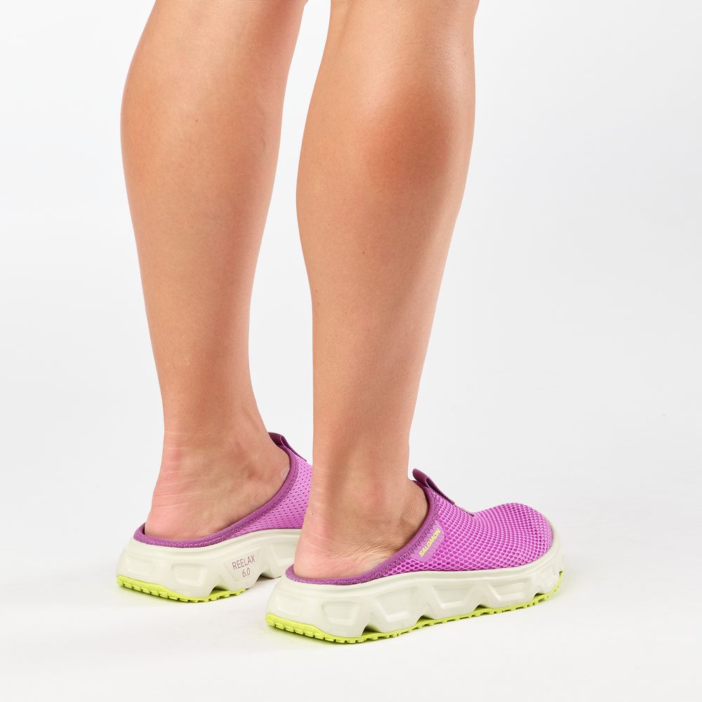 Salomon Shoes Reelax Slide 60 Damen Freizeitschuh iris-orchid-aspargus-green-acid-lim Produktbild 6