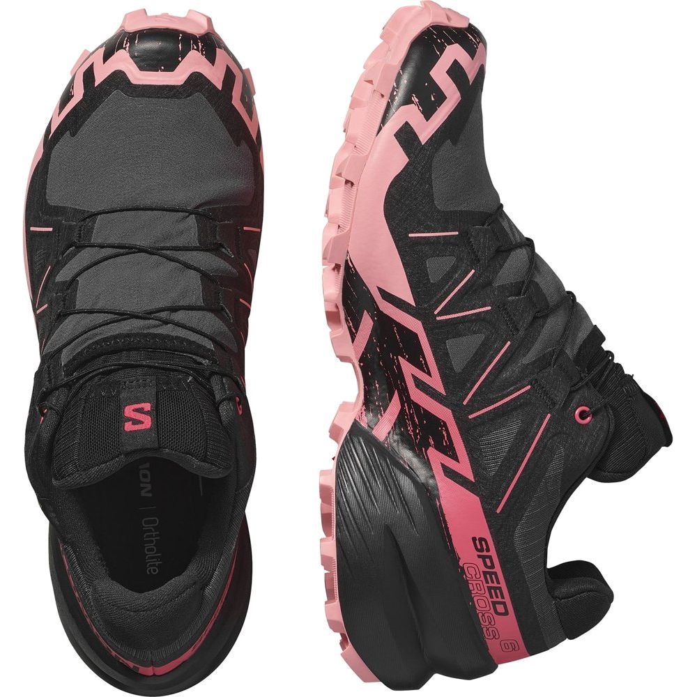 Salomon Shoes Speedcross 6 GTX Damen Trailrunningschuh Nine Iron/Black/Flamingo Pink Produktbild 2