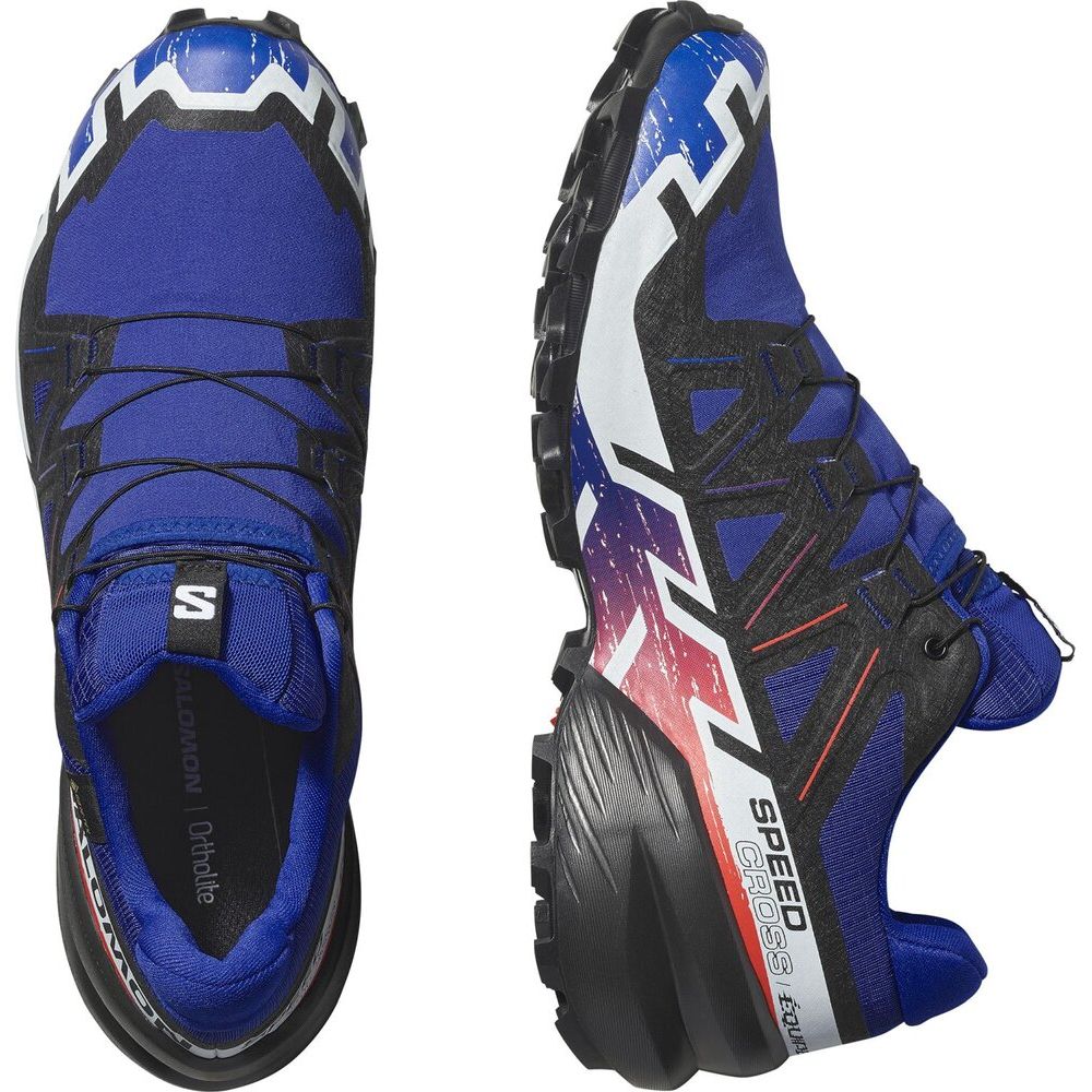 Salomon Shoes Speedcross 6 GTX Equipe Herren Trailrunningschuh surf-the-web-fiery-red-white Produktbild 2