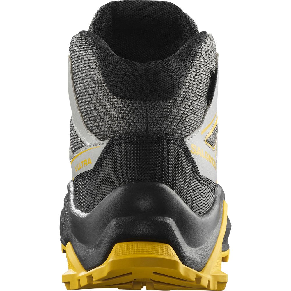 Salomon Shoes X Ultra Mid GTX J Kinder Wanderschuh castlerock black spicy mustard Produktbild 3