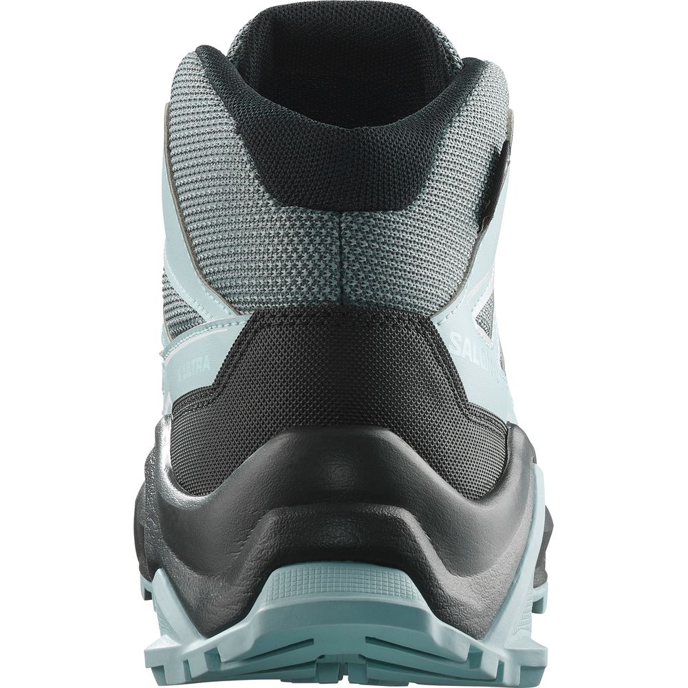 Salomon Shoes X Ultra Mid GTX J Kinder Wanderschuh turbulence black tourmaline Produktbild 3