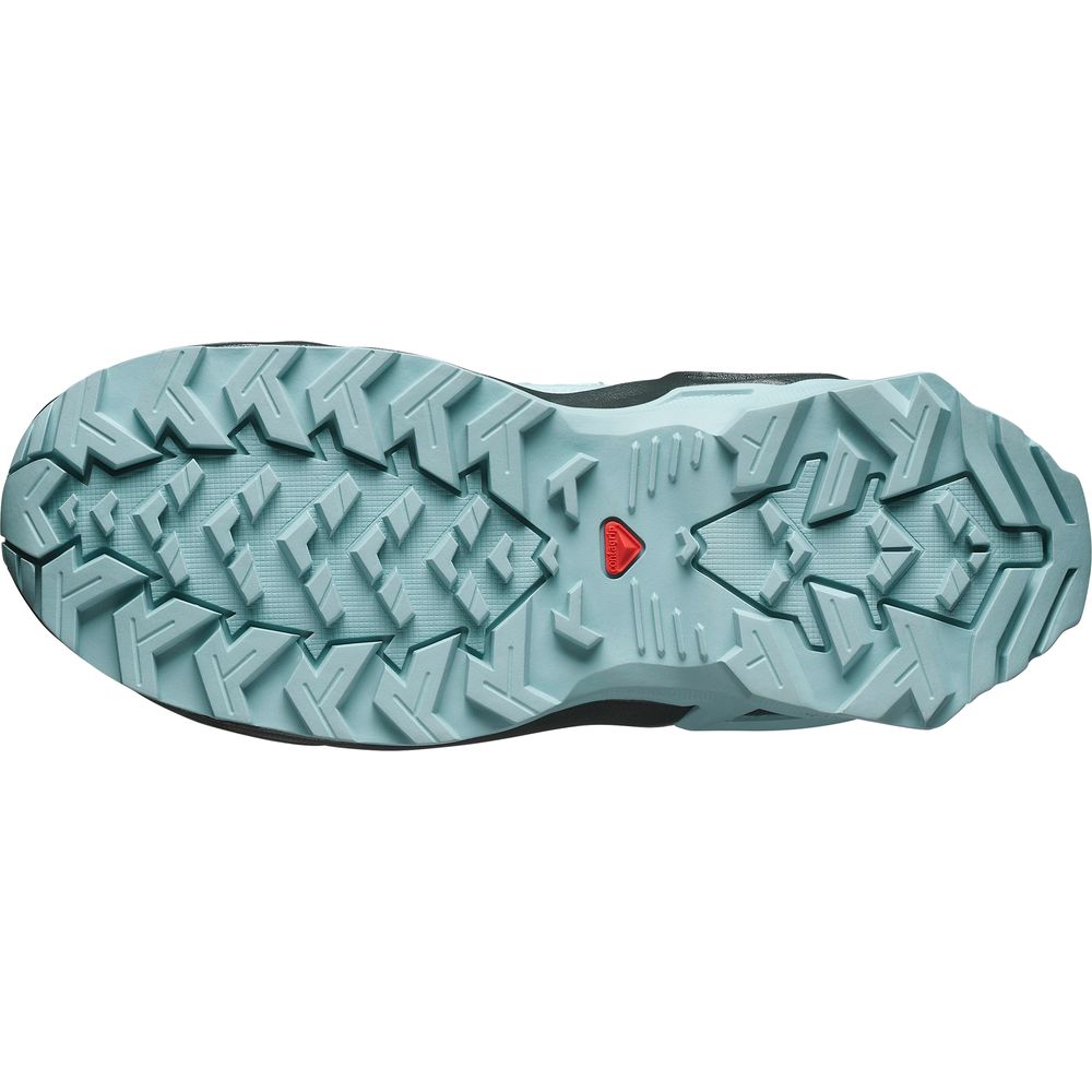 Salomon Shoes X Ultra Mid GTX J Kinder Wanderschuh turbulence black tourmaline Produktbild 4