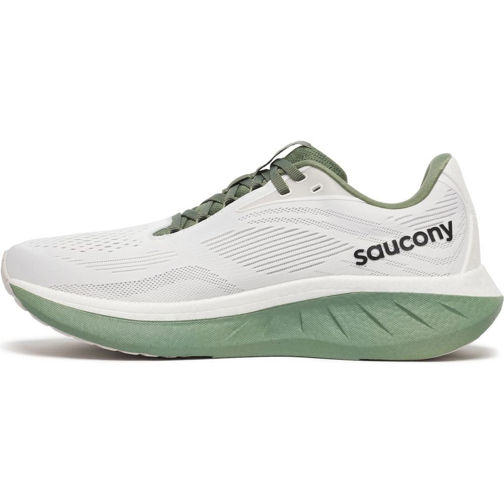 Saucony Ride 18 Herren Laufschuh white olivine Produktbild 2