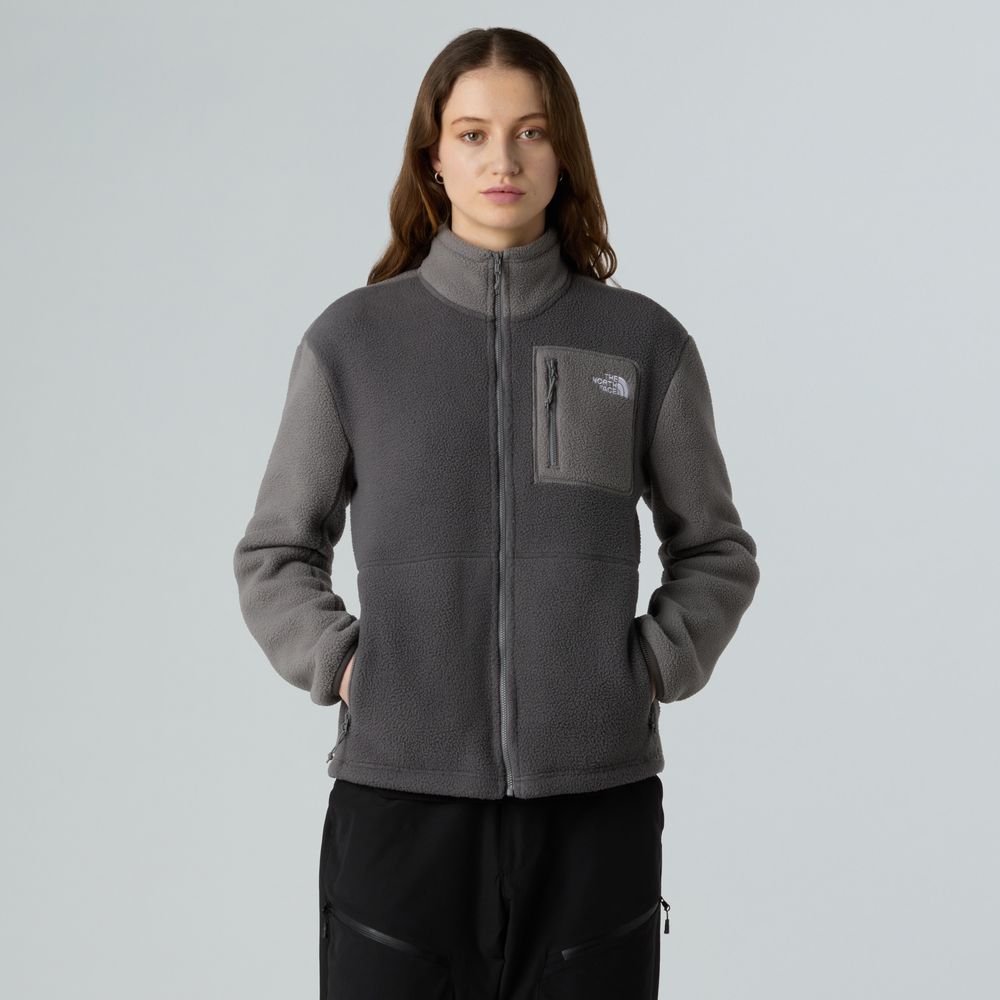 The North Face Damen Yumiori Full Zip Fleecejacke anthracite grey smoked Produktbild 0