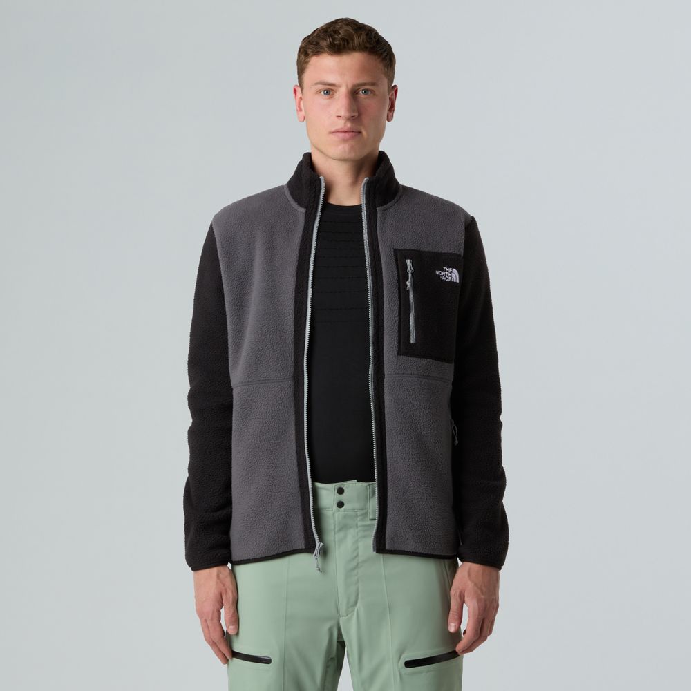The North Face Herren Yumiori Full Zip Fleecejacke anthracite grey tnf bla Produktbild 3