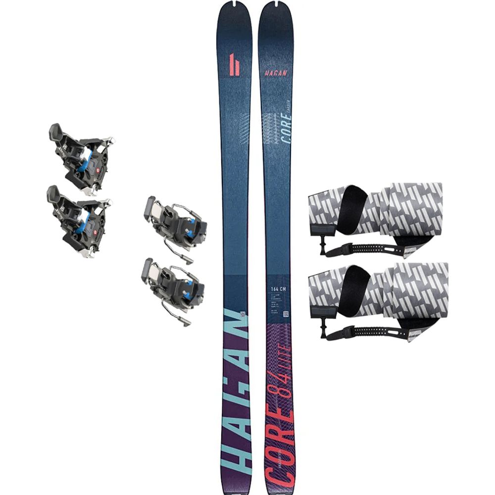 Tourenski Komplettset Hagan Core Carbon Lite 84 + Fritschi Xenic 7 Bindung + Hagan Smartglue Tourenfell Produktbild 0
