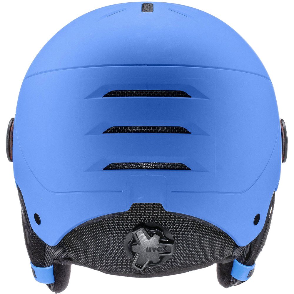 Uvex Rocket JR Visor Kinder Skihelm blue-matt-mirror-blue Produktbild 1