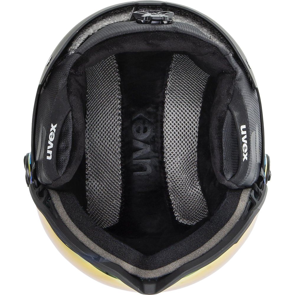 uvex Wanted Visor Skihelm black-matt-mirror-orange Produktbild 4