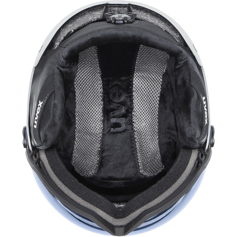 Uvex Wanted Visor Skihelm rhino-matt-mirror-blue Produktbild 4