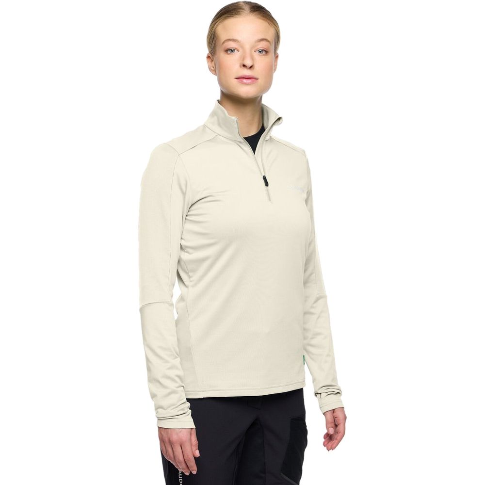 Vaude Livigno Halfzip II Midlayer Damen ecru Produktbild 4