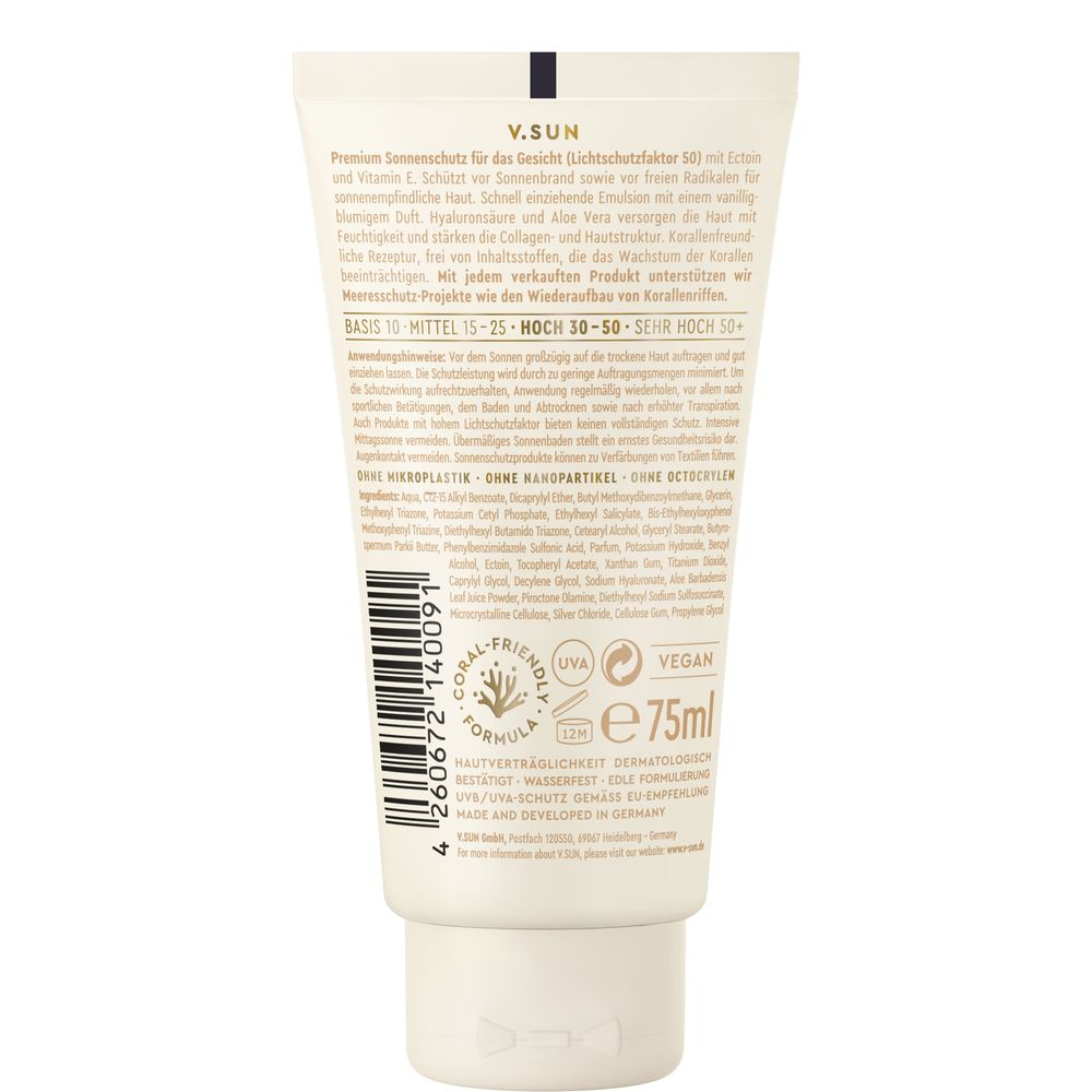 V.SUN Cream Face SPF 50 Produktbild 1