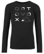 Ortovox 185 Merino Brand Outline Longsleeves Damen Langarmshirt black raven Produktbild 0