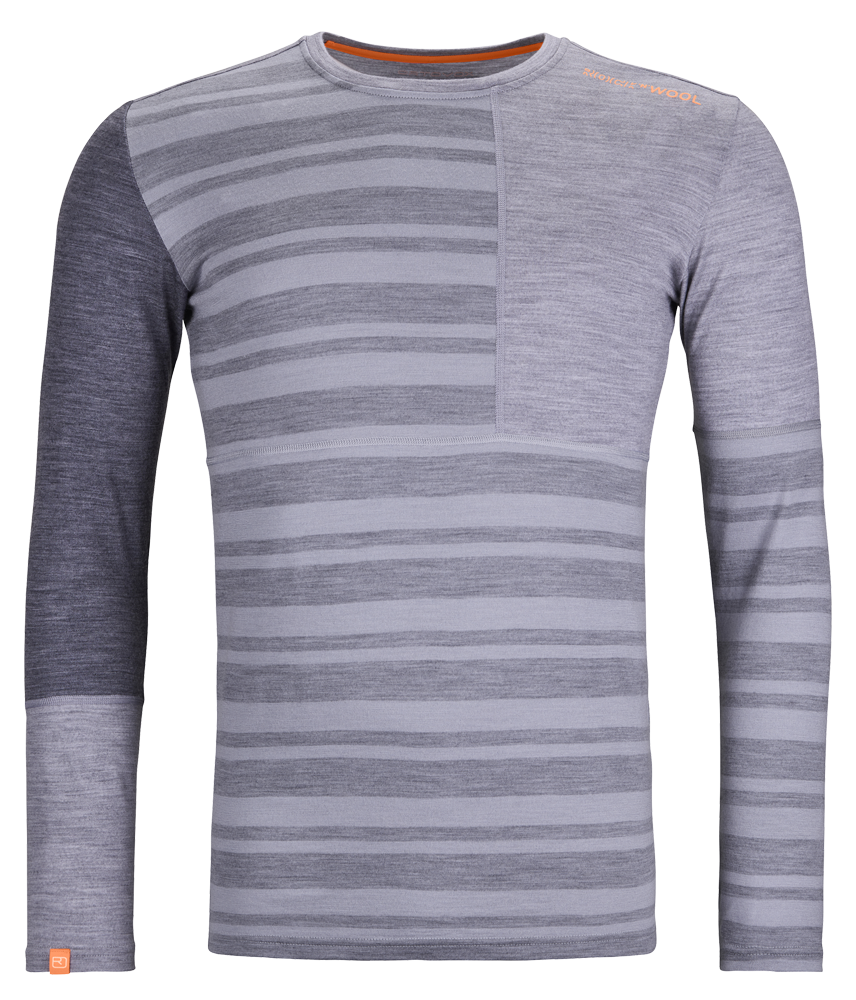 Ortovox 185 Rock´n´wool Long Sleeve Herren Langarmshirt arctic grey Produktbild 0