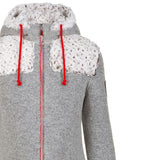 Almgwand Hahnstein Damen Kapuzenmantel grau-offwhite Produktbild 3