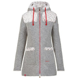 Almgwand Hahnstein Damen Kapuzenmantel grau-offwhite Produktbild 0