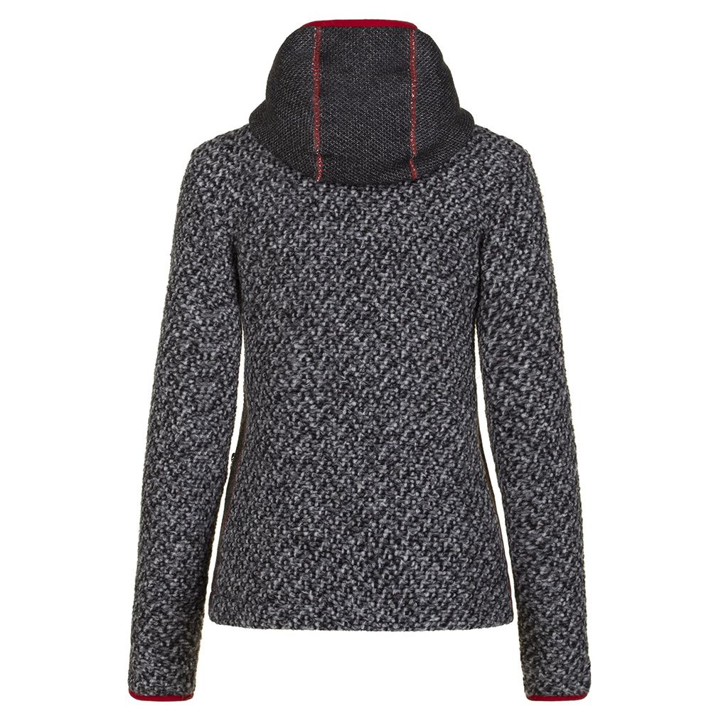 Almgwand Madhspitze Damen Strick-Fleecejacke anthrazit-shadow Produktbild 1