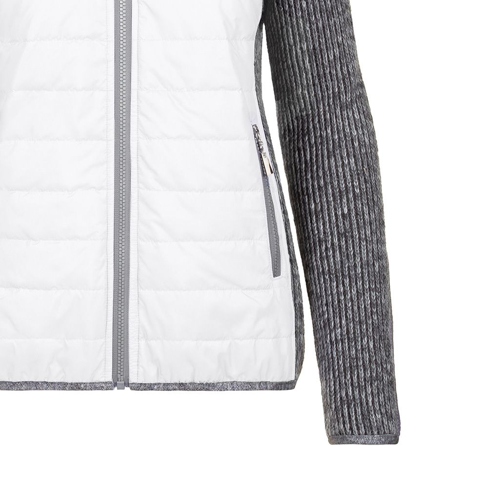 Almgwand Seiblingstein Damen Kapuzenjacke weiss-grau Produktbild 2