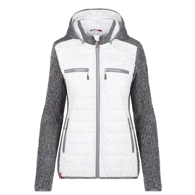 Almgwand Seiblingstein Damen Kapuzenjacke weiss-grau Produktbild 0