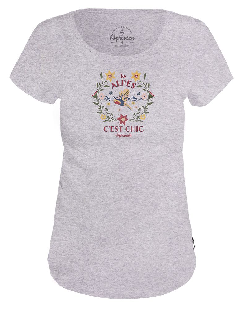 Alprausch C´est chic Damen T-Shirt grey melange Produktbild 0