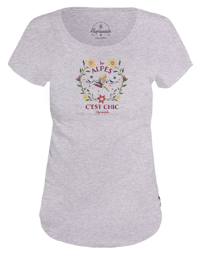 Alprausch C´est chic Damen T-Shirt grey melange Produktbild 0