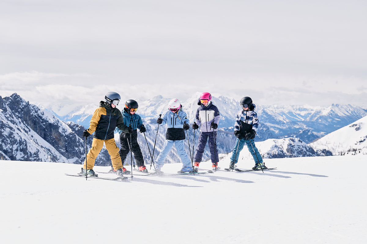 Kinder auf der Skipiste