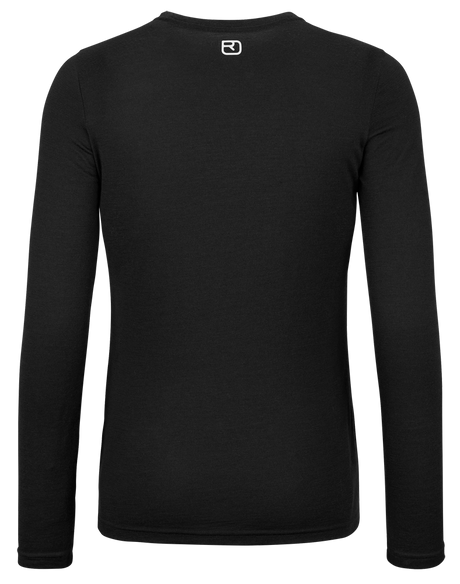Ortovox 185 Merino Brand Outline Longsleeves Damen Langarmshirt black raven Produktbild 1