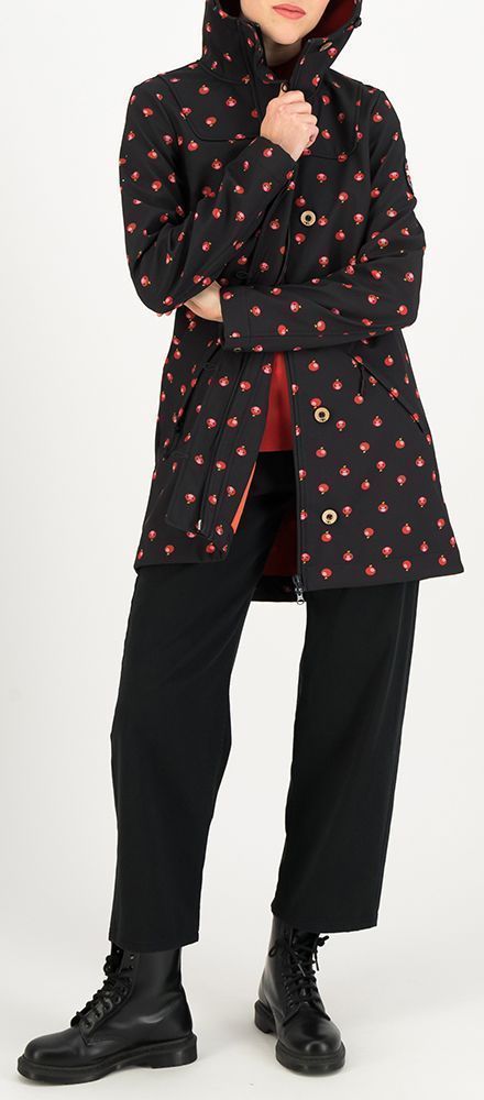 Blutsgeschwister Wild Weather Damen Softshell-Parka lips are made for kissing Produktbild 1