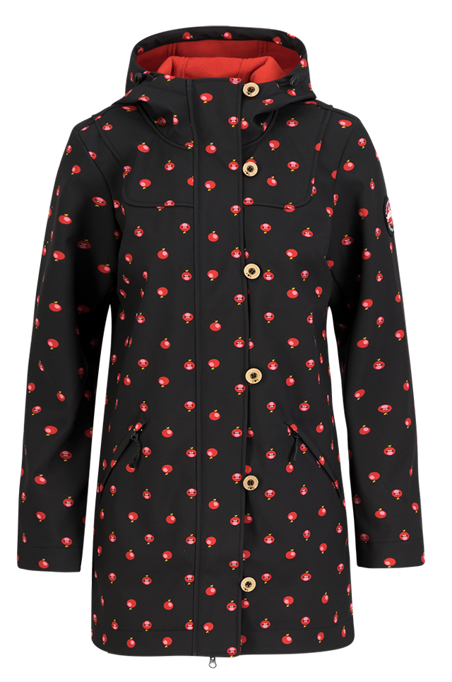 Blutsgeschwister Wild Weather Damen Softshell-Parka lips are made for kissing Produktbild 0