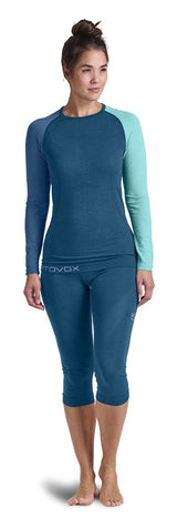 Ortovox 120 Comp Light Short Pants Damen 3/4 Unterhosen petrol blue Produktbild 2