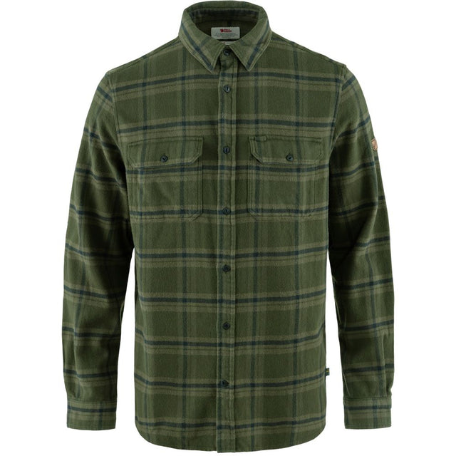 Fjällräven Övik Heavy Flannel Shirt Herren Flanellhemd deep forest-laurel green Produktbild 0