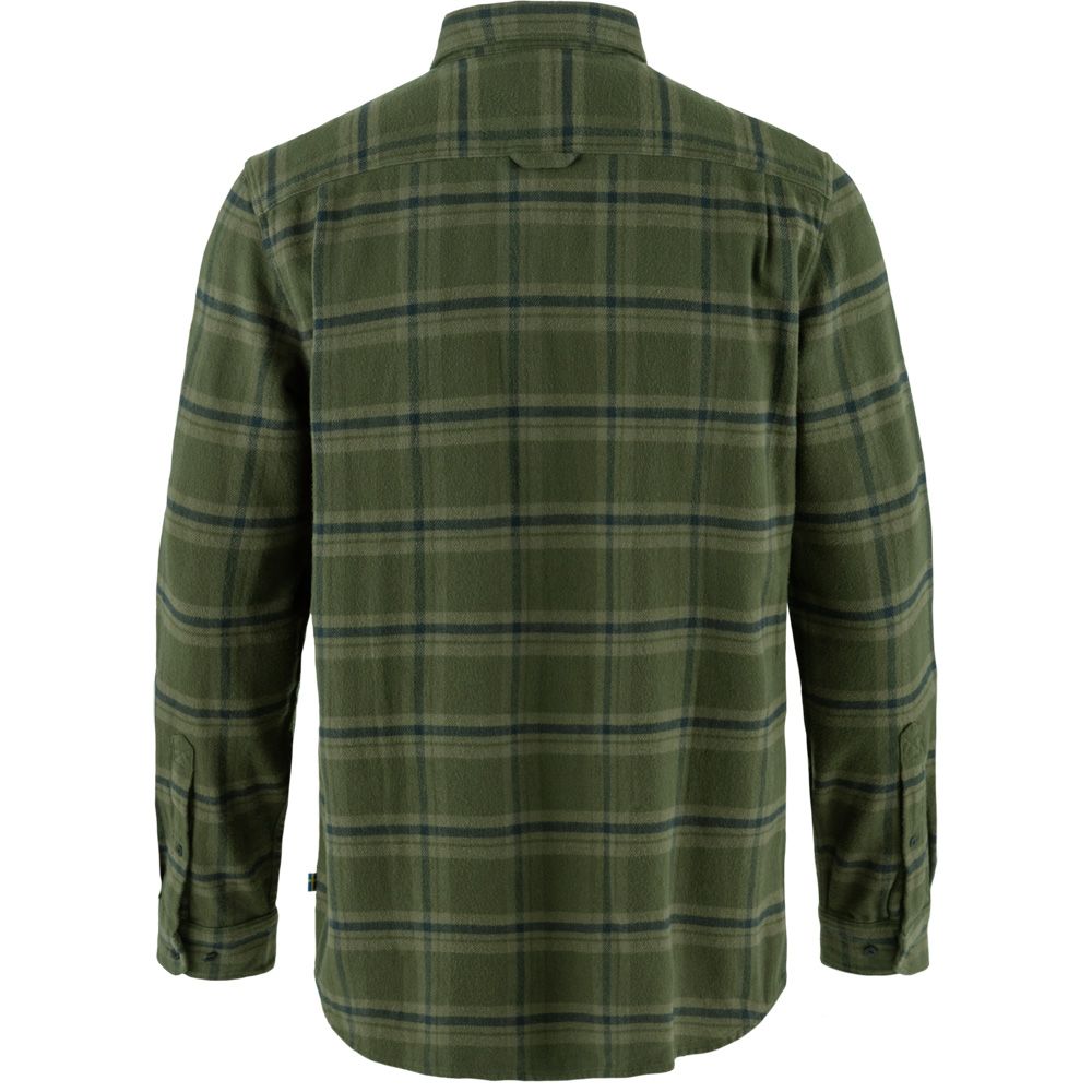 Fjällräven Övik Heavy Flannel Shirt Herren Flanellhemd deep forest-laurel green Produktbild 1