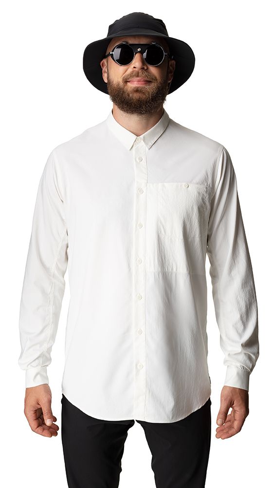 Houdini Longsleeve Shirt Herren Langarm-Hemd powderday white Produktbild 1