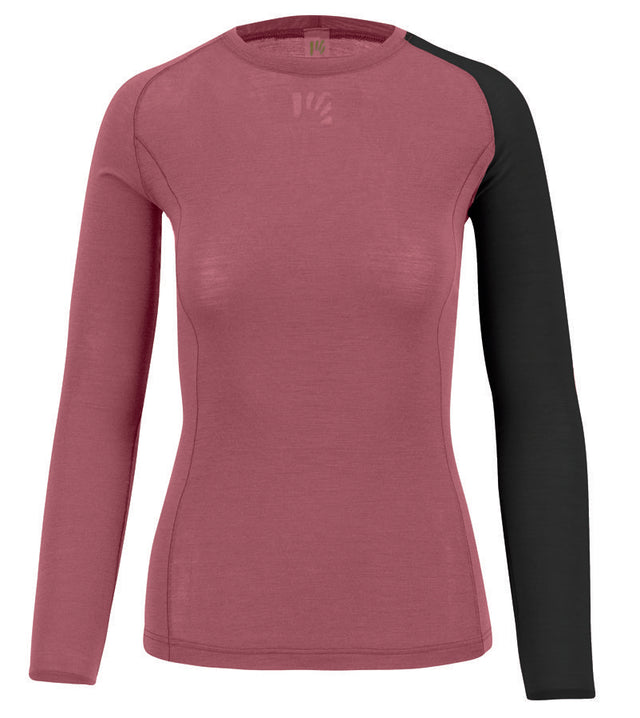 Karpos Dinamico Merino 130 Damen Jersey Longsleeve deco rose/black Produktbild 0