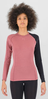 Karpos Dinamico Merino 130 Damen Jersey Longsleeve deco rose/black Produktbild 2