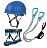 Klettersteig Komplettset LACD Pro Evo 3.0 + LACD Start Gurt + LACD Protector Helm blau Produktbild 0