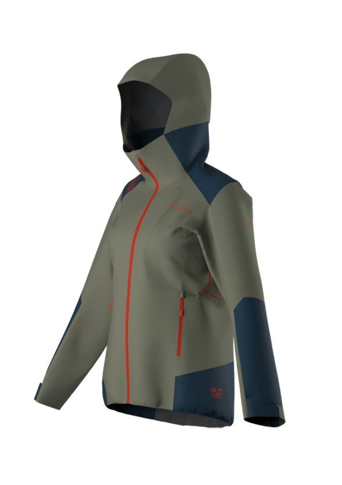 La Sportiva Crossridge Evo Shell Jacket Damen Skitourenjacke tea/storm blue Produktbild 0