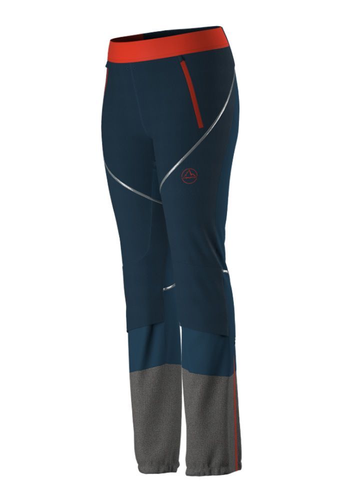 La Sportiva Kyril Pant Damen Skitourenhose storm blue/cherry tomato Produktbild 0