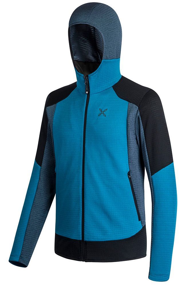 Montura Stretch Color Hoody Jacket Herren Fleecejacke blu ottanio/blu cenere Produktbild 2