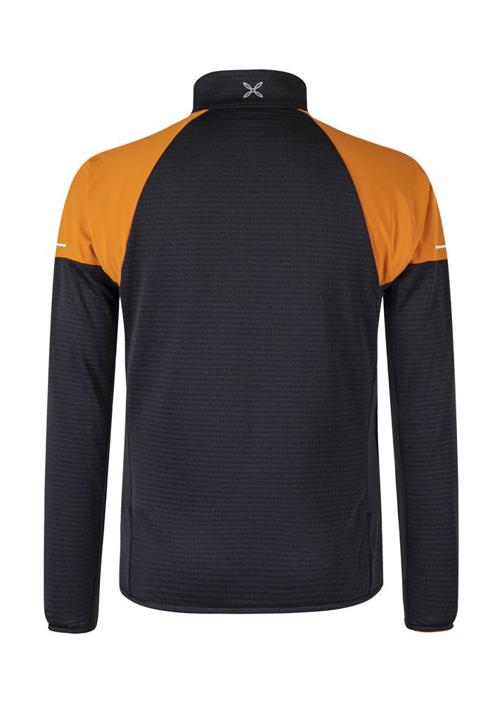 Montura Thermal Grid 2 Maglia Midlayer nero/mandarino Produktbild 1
