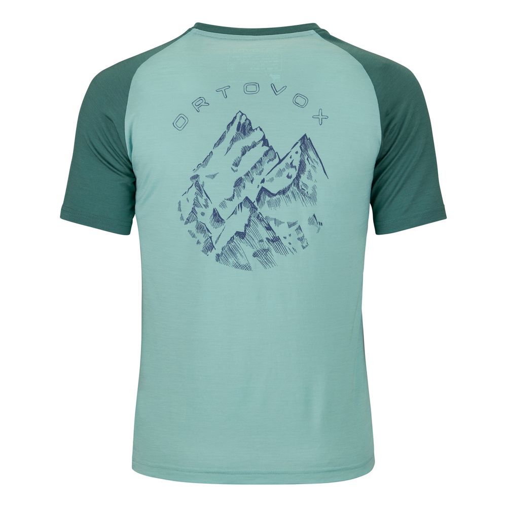 Ortovox 150 Cool Ballpen Ts W Damen aquatic ice Merinoshirt Produktbild 1