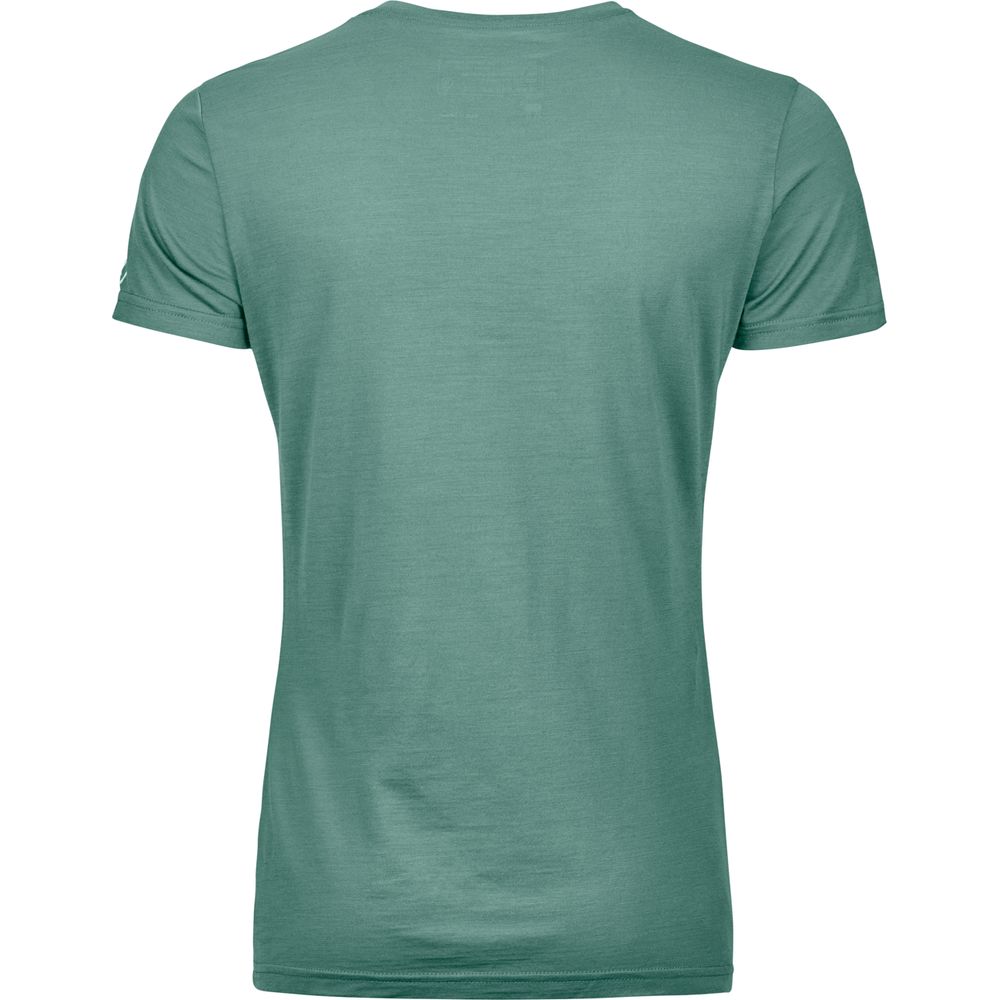 Ortovox 150 Cool Brand Ts Damen arctic grey Merinoshirt Produktbild 1