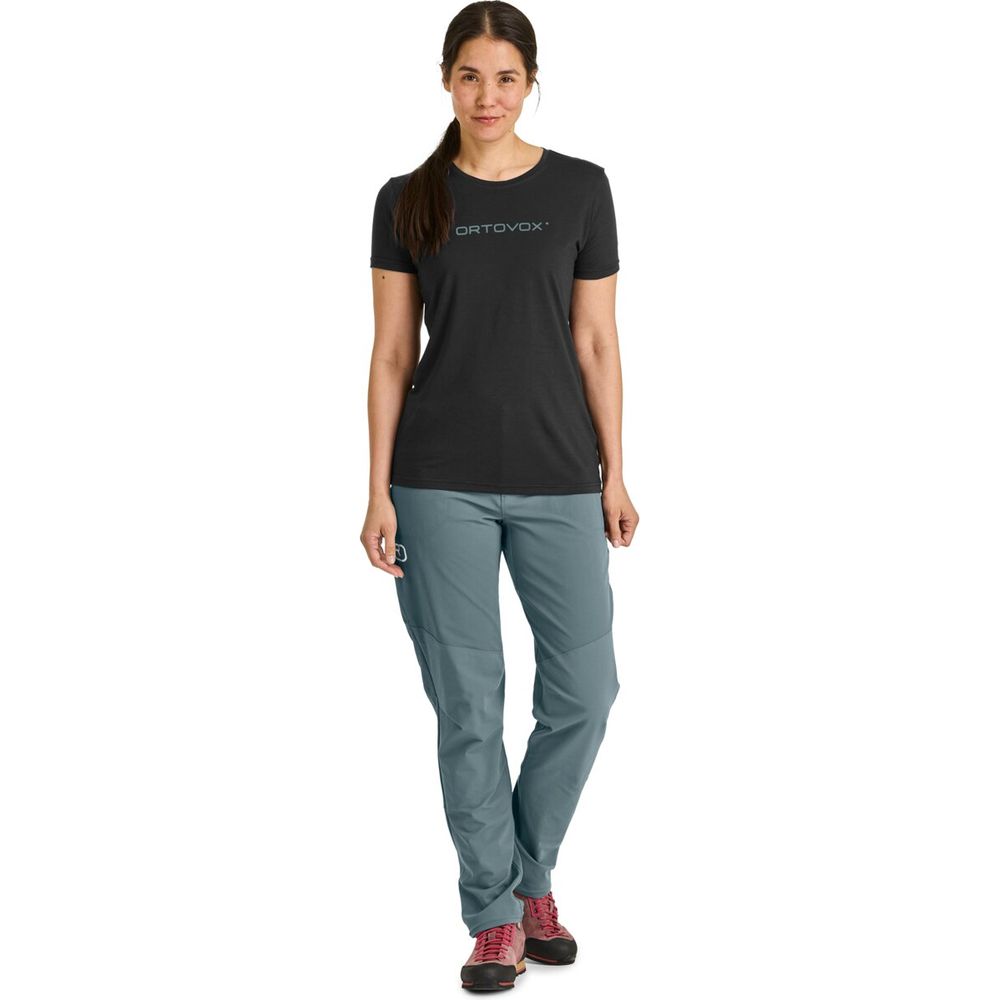 Ortovox 150 Cool Brand Ts Damen arctic grey Merinoshirt Produktbild 2