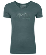 Ortovox 150 Cool Vintage Badge Ts Damen dark arctic grey Merinoshirt Produktbild 0
