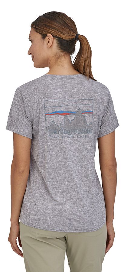 Patagonia Cap Cool Daily Graphic Shirt Damen T-Shirt '73 Skyline: Feather Grey Produktbild 2