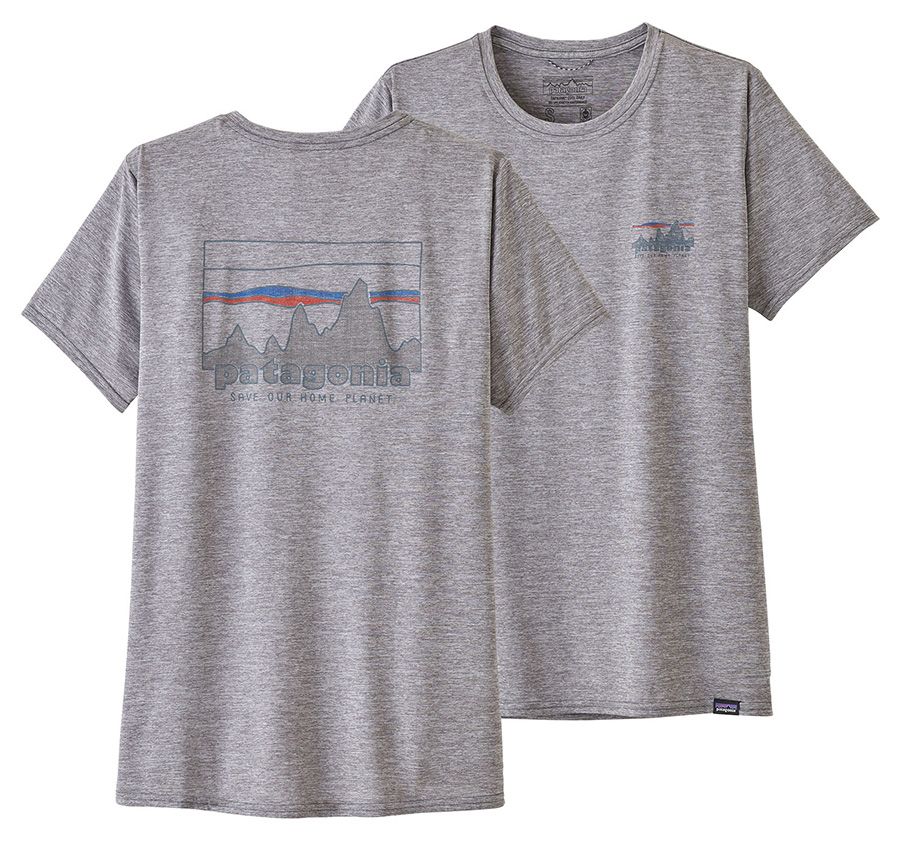 Patagonia Cap Cool Daily Graphic Shirt Damen T-Shirt '73 Skyline: Feather Grey Produktbild 0