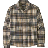 Patagonia M's L/s LW Fjord Flannel Shirt spotter: forge grey Produktbild 0