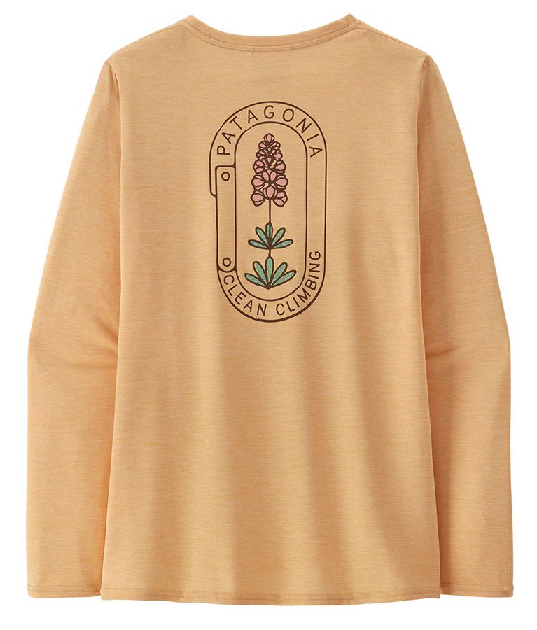 Patagonia W's Long-Sleeved Capilene® Cool Daily Graphic Lands Damen Langarmshirt sandy melon x-dye Produktbild 1