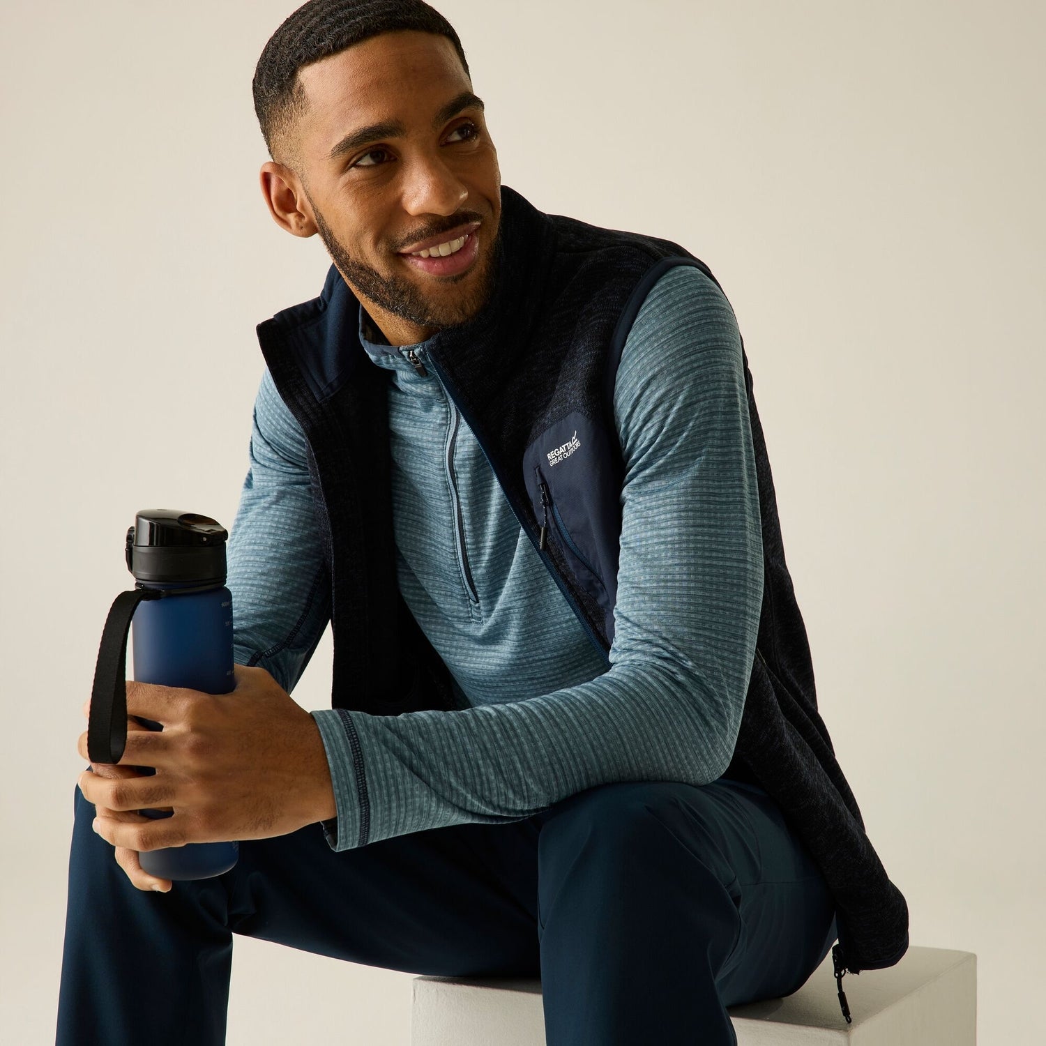 Regatta Yonder II Herren Fleecejacke dusky-blue Produktbild 3