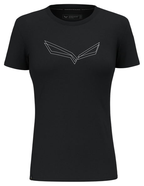 Salewa Pure Eagle Frame Dry Damen T-Shirt black out Produktbild 0