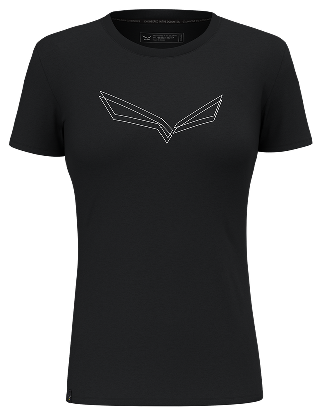 Salewa Pure Eagle Frame Dry Damen T-Shirt black out Produktbild 0